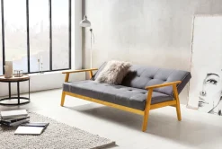 SalesFever Schlafsofa »Skagen 3-Sitzer Sofa« Holzgestell Sofa: Entspannung und Schlaf auf 190cm Breite