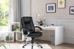 SalesFever Schreibtischstuhl »Ergonomischer Bürostuhl« () Komfortabler Drehstuhl für effizientes Führungsstil