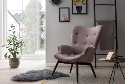 SalesFever Sessel »Komfortabler Relaxsessel zum Entspannen« 1 Stk. tlg. Zierknöpfe in der Rückenlehne
