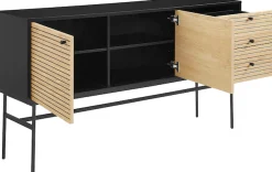 SalesFever Sideboard »TorsbyChic Kommode für moderne Wohnwelten« Scandi Design Kommode - skandinavische Eleganz pur