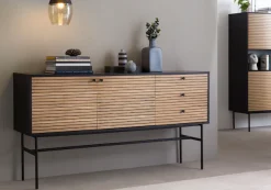 SalesFever Sideboard »TorsbyChic Kommode für moderne Wohnwelten« Scandi Design Kommode - skandinavische Eleganz pur