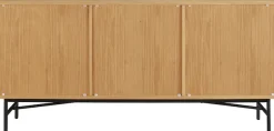 SalesFever Sideboard »Visby Stilvolle Kommode für mehr Stauraum« Kommode, Eiche Echtholzfurnier, Breite 160 cm
