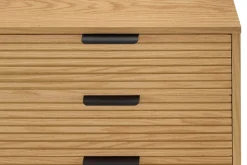 SalesFever Sideboard »Visby Stilvolle Kommode für mehr Stauraum« Kommode, Eiche Echtholzfurnier, Breite 160 cm