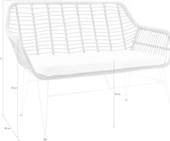 SalesFever Sitzbank »Wels Komfortable Bank« Indoor- und Outdoor geeignet