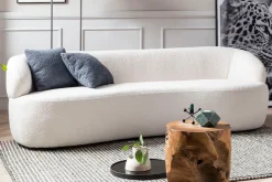 SalesFever 3-Sitzer »Stilvoller 3-Sitzer für Ihr Zuhause« organisch geformt, Breite 220 cm