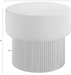SalesFever Stauraumhocker »Ilovik Hocker mit abnehmbarer Sitzfläche – kompakter Design-Hocker« 1 Stk. tlg. Praktischer Pouf mit Stauraum, ideal fürs Wohnzimmer