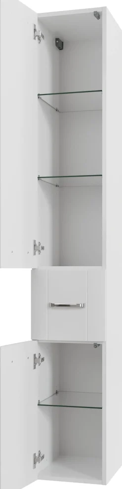 Saphir Badmöbel-Set »Badmöbel-Set5-teilig Keramik-Waschtisch mit LED-Spiegelschrank« 6 Stk. tlg.