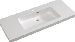 Saphir Badmöbel-Set »Balto Sprint 4-teilig, Mineralmarmor-Waschtisch mit LED-Spiegelschrank« 5 Stk. tlg.