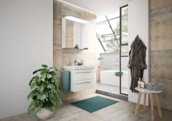 Saphir Badmöbel-Set »Balto Sprint 2-teilig, Mineralmarmor-Waschtisch mit LED-Spiegelschrank« 2 Stk. tlg.