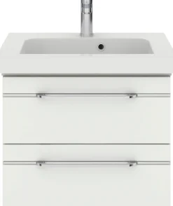 Saphir Badmöbel-Set »Balto Sprint 2-teilig, Mineralmarmor-Waschtisch mit LED-Spiegelschrank« 2 Stk. tlg.