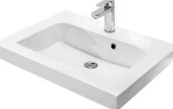 Saphir Badmöbel-Set »Balto Sprint 2-teilig, Mineralmarmor-Waschtisch mit LED-Spiegelschrank« 2 Stk. tlg.