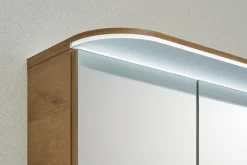Saphir Badmöbel-Set »Balto Sprint 3-teilig, Mineralmarmor-Waschtisch mit LED-Spiegelschrank« 4 Stk. tlg.