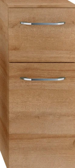 Saphir Badmöbel-Set »Balto Sprint 3-teilig, Mineralmarmor-Waschtisch mit LED-Spiegelschrank« 4 Stk. tlg.