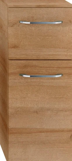 Saphir Badmöbel-Set »Balto Sprint 4-teilig, Mineralmarmor-Waschtisch mit LED-Spiegelschrank« 5 Stk. tlg.
