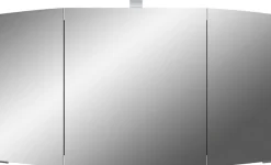 Saphir Badmöbel-Set »Cassca Sprint 3-teilig Mineralmarmor-Waschtisch mit LED-Spiegelschrank« 4 Stk. tlg.