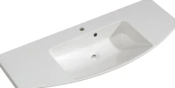 Saphir Badmöbel-Set »Cassca Sprint 3-teilig Mineralmarmor-Waschtisch mit LED-Spiegelschrank« 4 Stk. tlg.