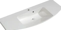 Saphir Badmöbel-Set »Cassca Sprint 2-teilig Mineralmarmor-Waschtisch mit LED-Spiegelschrank« 2 Stk. tlg.
