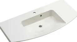 Saphir Badmöbel-Set »Cassca Sprint 2-teilig Mineralmarmor-Waschtisch mit LED-Spiegelschrank« 2 Stk. tlg.