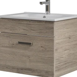 Saphir Badmöbel-Set »Keramikwaschtisch mit Waschtischunterschrank« Set, 2 Stk. tlg.