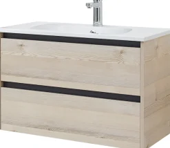 Saphir Badmöbel-Set »Mineralmarmor-Waschisch und Waschtischunterschrank« 2 Stk. tlg.