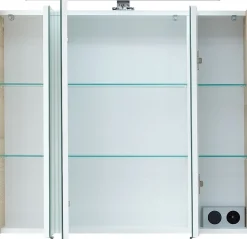 Saphir Badmöbel-Set »Mineralmarmor-Waschisch, Waschtischunterschrank und Spiegelschrank« 3 Stk. tlg.