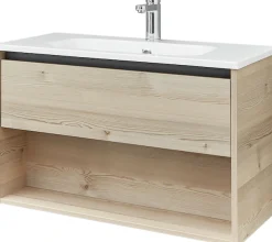 Saphir Badmöbel-Set »Mineralmarmor-Waschisch und Waschtischunterschrank« 2 Stk. tlg.