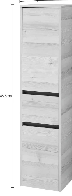 Saphir Badmöbel-Set »Mineralmarmor-Waschisch, Waschtischunterschrank und Spiegelschrank« Komplett-Set, 3 Stk. tlg.