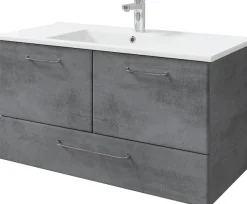 Saphir Badmöbel-Set »Quickset 945 Keramik-Waschtisch mit Unterschrank, 100 cm breit« 1 Stk. tlg.