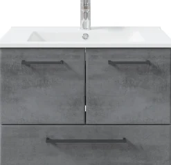 Saphir Badmöbel-Set »Quickset 945 Keramik-Waschtisch mit Unterschrank, 75 cm breit« 1 Stk. tlg.