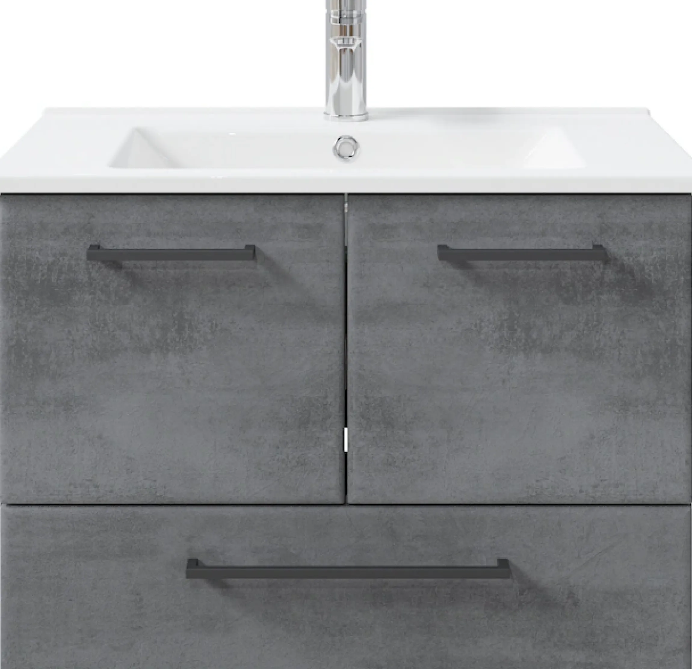 Saphir Badmöbel-Set »Quickset 945 Keramik-Waschtisch mit Unterschrank, 75 cm breit« 1 Stk. tlg.