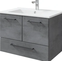 Saphir Badmöbel-Set »Quickset 945 Keramik-Waschtisch mit Unterschrank, 75 cm breit« 1 Stk. tlg.