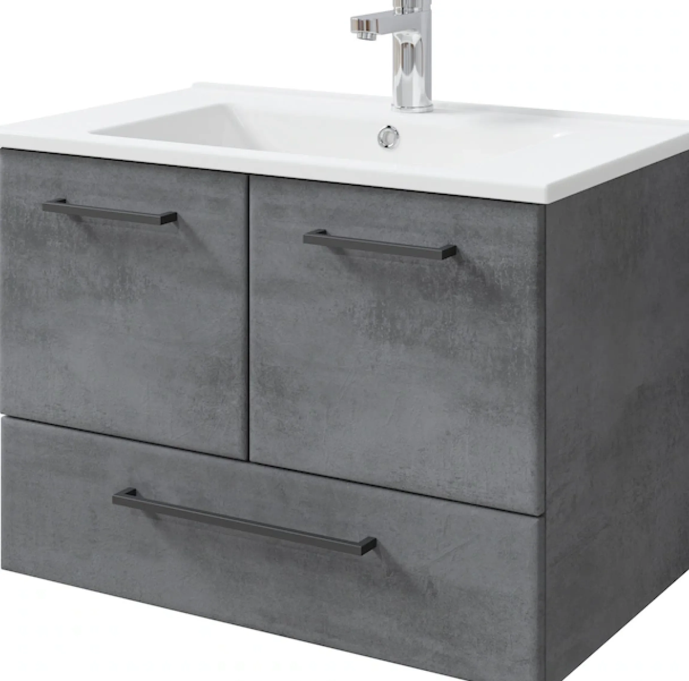 Saphir Badmöbel-Set »Quickset 945 Keramik-Waschtisch mit Unterschrank, 75 cm breit« 1 Stk. tlg.