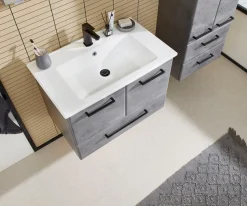 Saphir Badmöbel-Set »Quickset 945 Keramik-Waschtisch mit Unterschrank, 75 cm breit« 1 Stk. tlg.