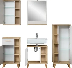 Saphir Badmöbel-Set »Quickset 966, mit Türdämpfer, Badezimmer-Set« 6 Stk. tlg.
