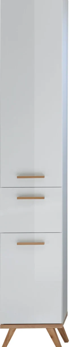 Saphir Badmöbel-Set »Quickset Mineralmarmor-Waschtisch mit LED-Spiegelschrank« 6 Stk. tlg.