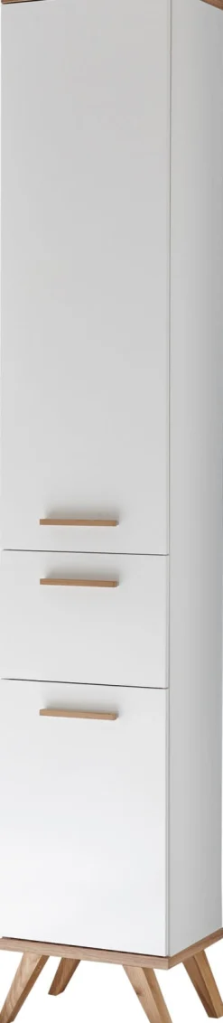 Saphir Badmöbel-Set »Quickset Mineralmarmor-Waschtisch mit LED-Spiegelschrank« 6 Stk. tlg.