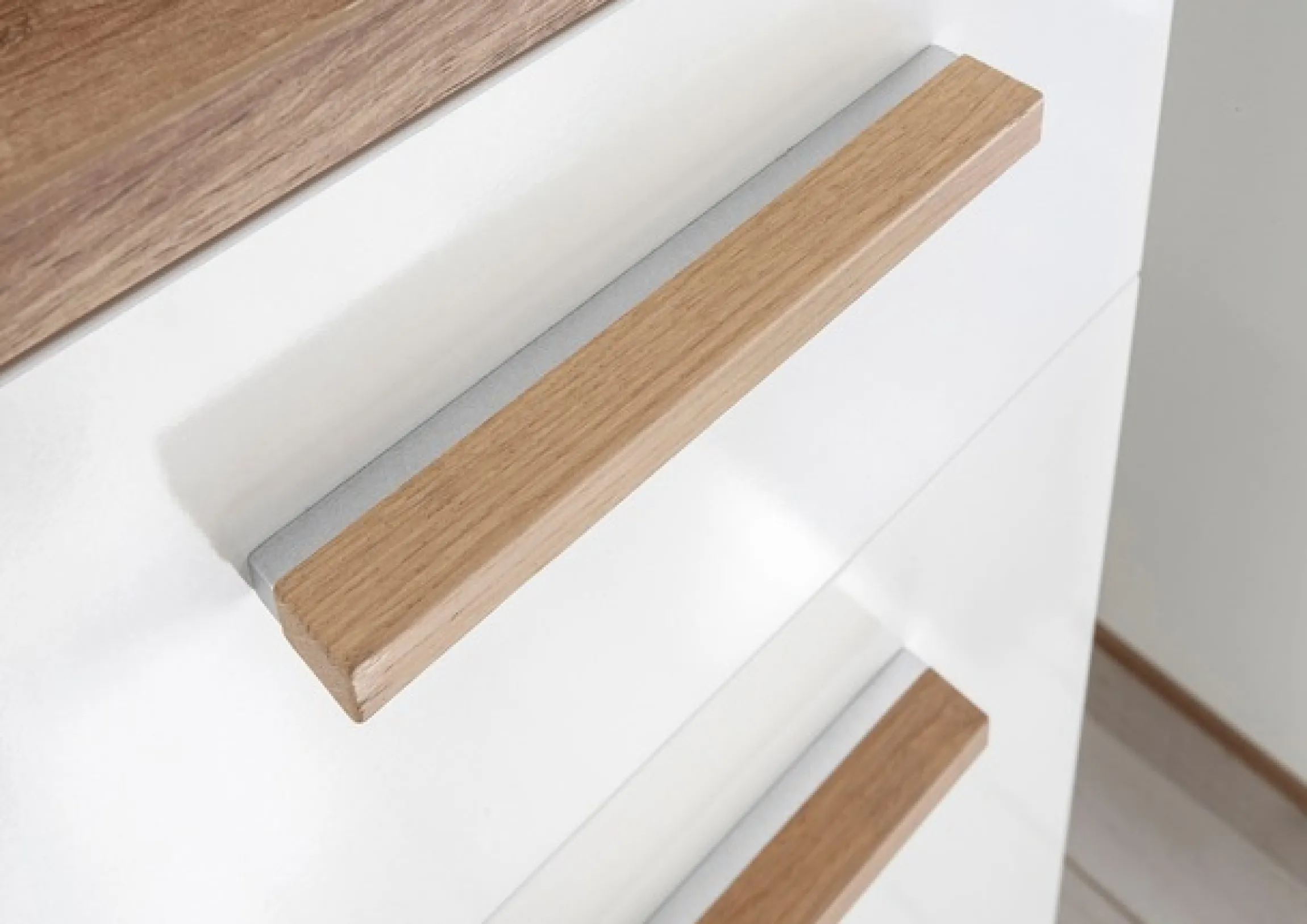 Saphir Badmöbel-Set »Quickset Mineralmarmor-Waschtisch mit LED-Spiegelschrank« 6 Stk. tlg.