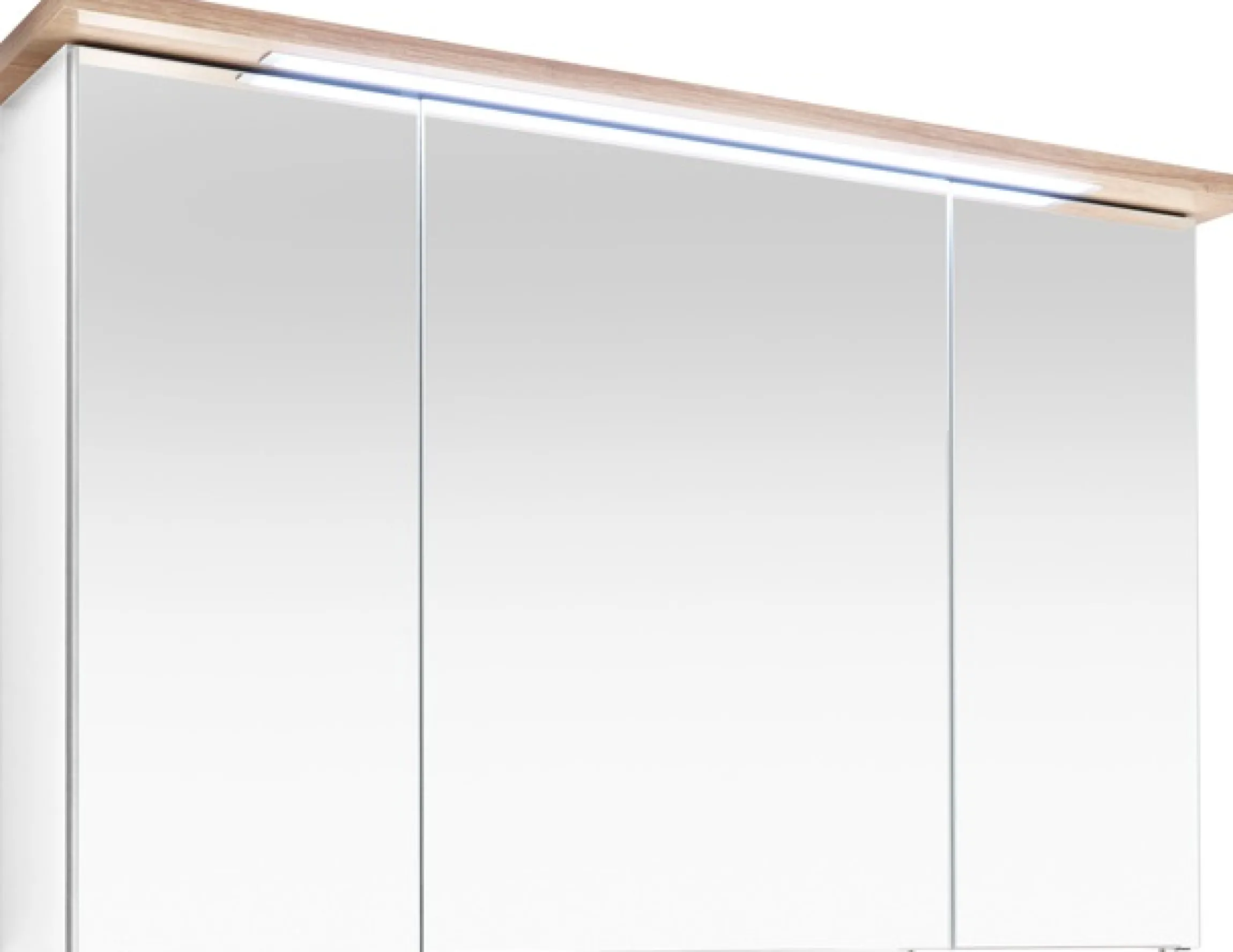 Saphir Badmöbel-Set »Quickset Mineralmarmor-Waschtisch mit LED-Spiegelschrank« 6 Stk. tlg.