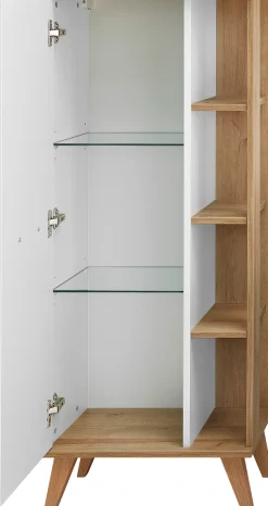 Saphir Badmöbel-Set »Quickset Mineralmarmor-Waschtisch mit LED-Spiegelschrank« 6 Stk. tlg.