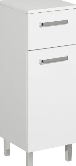 Saphir Badmöbel-Set »Quickset 4-teilig, Waschbeckenunterschrank mit LED-Spiegelschrank« 4 Stk. tlg.