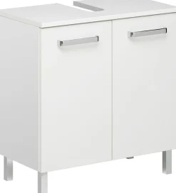 Saphir Badmöbel-Set »Quickset 4-teilig, Waschbeckenunterschrank mit LED-Spiegelschrank« 4 Stk. tlg.