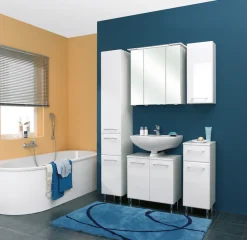 Saphir Badmöbel-Set »Quickset 376 5-teilig, Waschbeckenunterschrank und LED-Spiegelschrank« Set, 5 Stk. tlg.