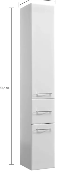 Saphir Badmöbel-Set »Quickset 376 5-teilig, Waschbeckenunterschrank und LED-Spiegelschrank« Set, 5 Stk. tlg.