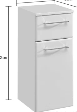 Saphir Badmöbel-Set »Quickset 376 5-teilig, Waschbeckenunterschrank und LED-Spiegelschrank« Set, 5 Stk. tlg.