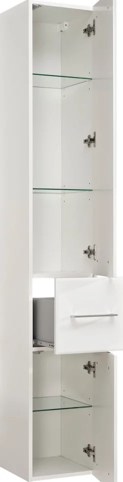 Saphir Badmöbel-Set »Quickset 376 5-teilig, Waschbeckenunterschrank und LED-Spiegelschrank« Set, 5 Stk. tlg.