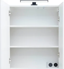 Saphir Badmöbel-Set »Quickset 395 3-teilig, Waschbeckenunterschrank mit LED-Spiegelschrank« 4 Stk. tlg.