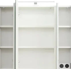 Saphir Badmöbel-Set »Quickset 3-teilig, Keramik-Waschtisch und LED-Spiegelschrank« 5 Stk. tlg.