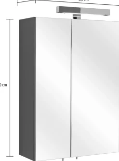 Saphir Badmöbel-Set »Quickset 311 6-teilig, Waschbeckenunterschrank und LED-Spiegelschrank« Set, 6 Stk. tlg.