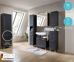 Saphir Badmöbel-Set »Quickset 311 6-teilig, Waschbeckenunterschrank und LED-Spiegelschrank« Set, 6 Stk. tlg.