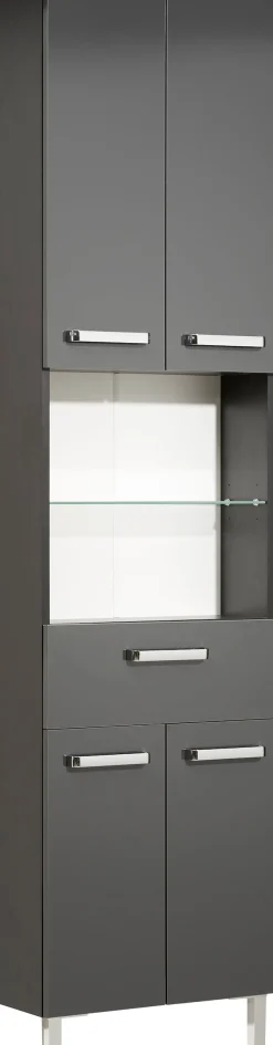 Saphir Badmöbel-Set »Quickset 311 6-teilig, Waschbeckenunterschrank und LED-Spiegelschrank« Set, 6 Stk. tlg.